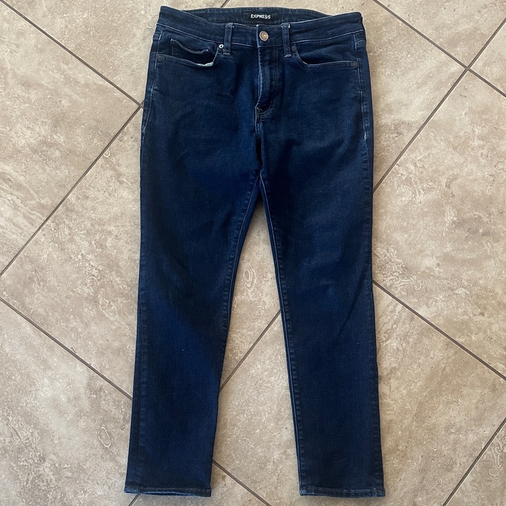 Express Hyperstretch Slim Fit Men’s Jeans 31x30 Dark Wash Stretch Denim